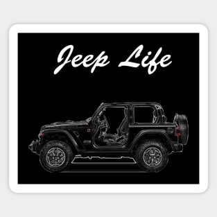 Jeep Life Side View Magnet